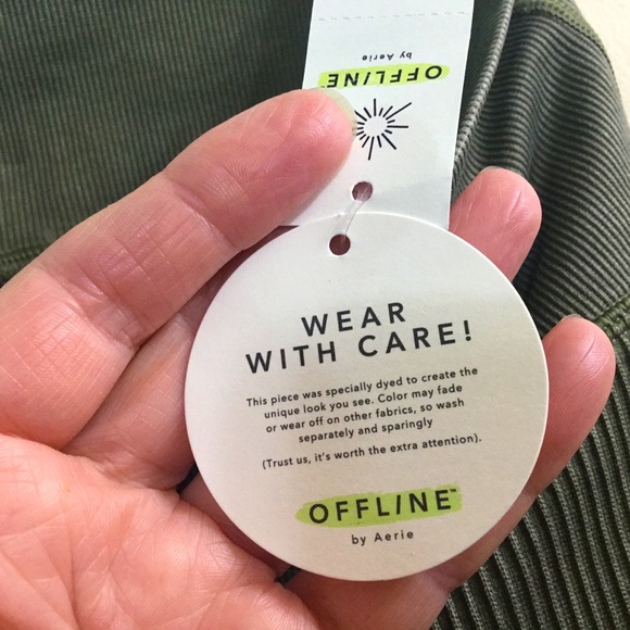 NWT Aerie Offline hi-rise army/olive green leggings - Picture 7 of 8